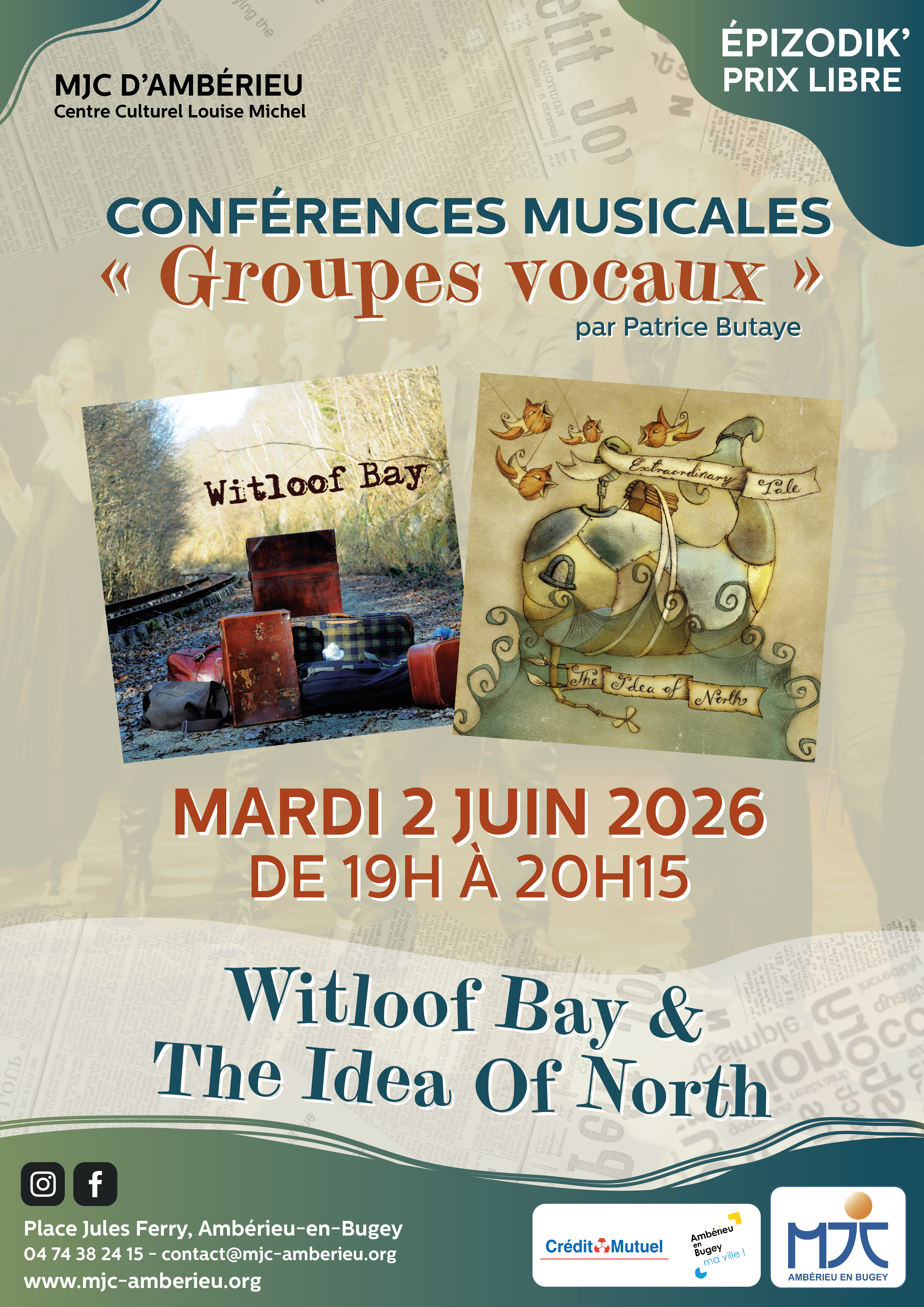 Mardi 2 Juin à 19h